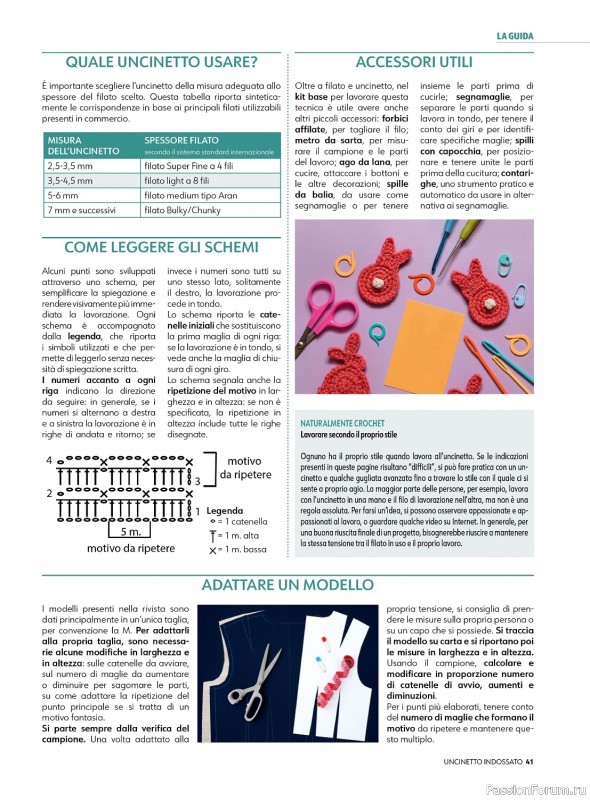 Вязаные проекты крючком в журнале «Uncinetto Indossato №2 2023/2024»