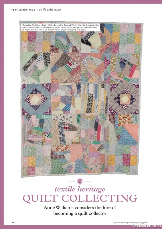 Коллекция проектов для рукодельниц в журнале «Todays Quilter №128 2025»