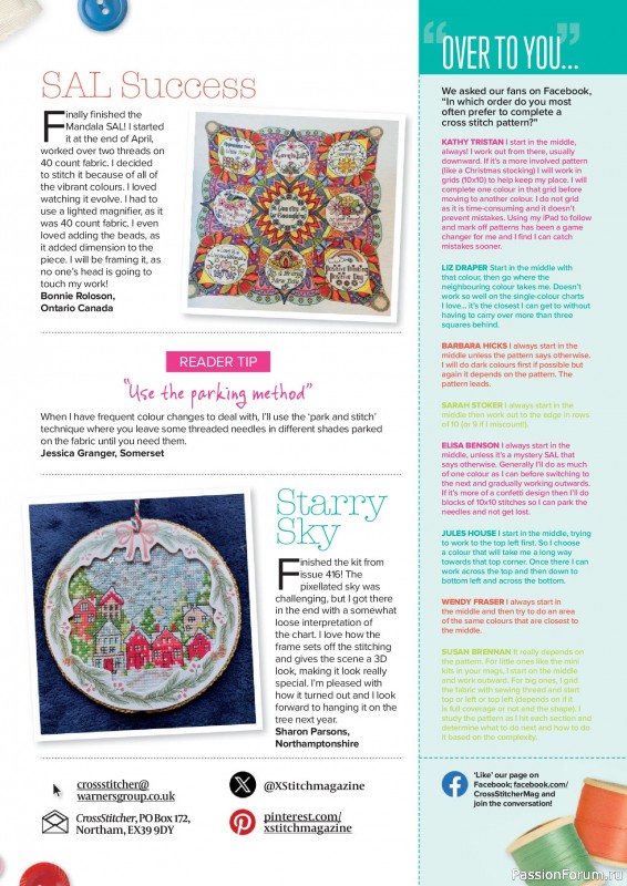 Коллекция вышивки в журнале «CrossStitcher №420 2025»