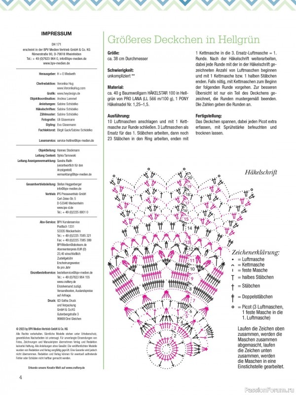 Вязаные проекты крючком в журнале «Dekoratives Hakeln №171 2023»