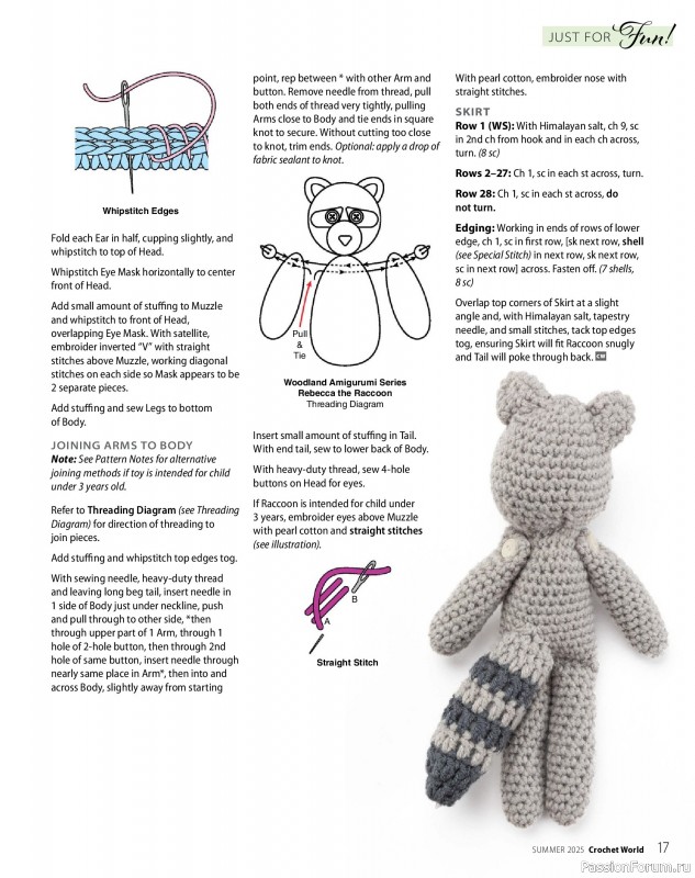 Вязаные проекты крючком в журнале «Crochet World - Summer 2025»