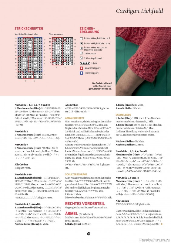 Вязаные проекты спицами в журнале «The Knitter German №71 2024»