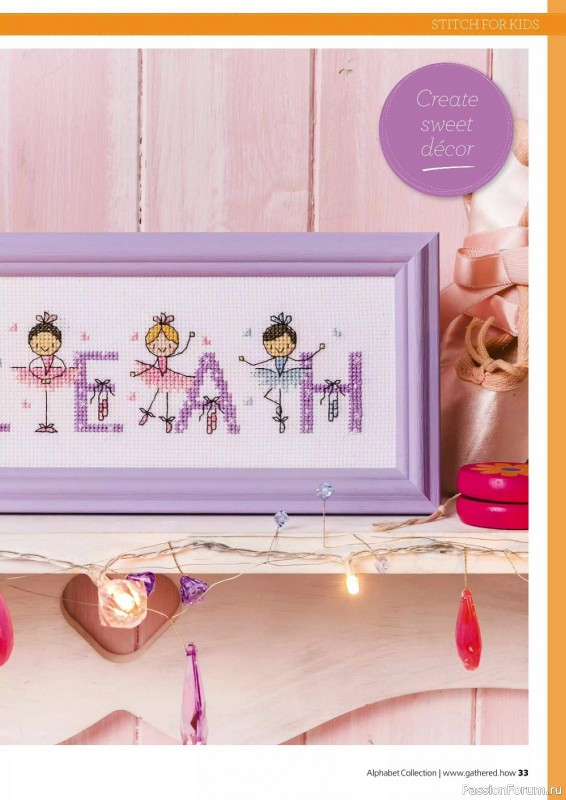 Коллекция вышивки в журнале «Cross Stitching Alphabet Collection 2022»