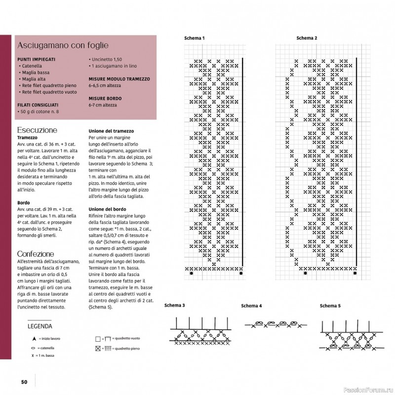 Вязаные модели крючком в журнале «Uncinetto Manuale Filet №5 2022»