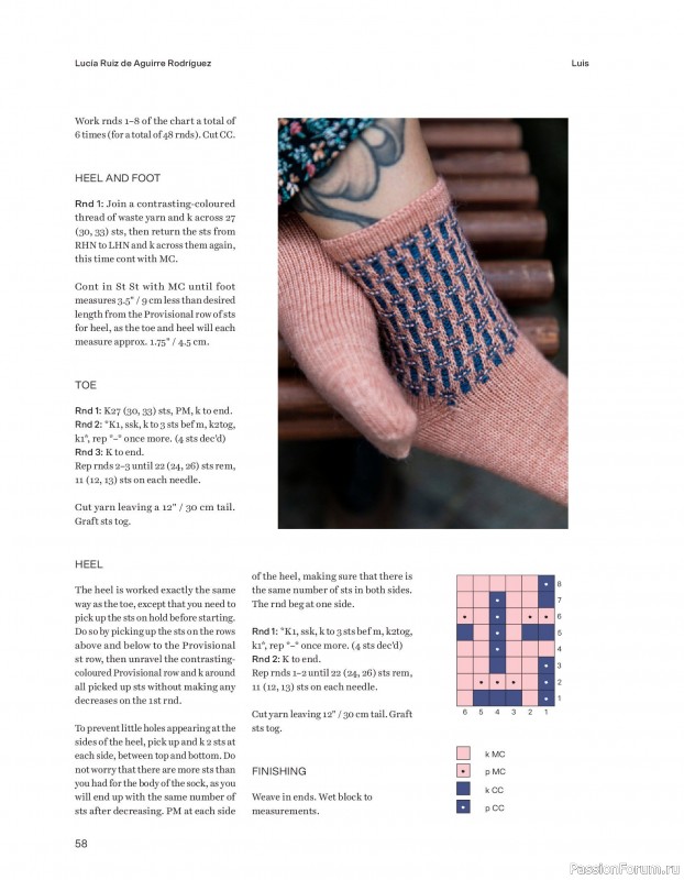 Вязаные проекты в книге «52 Weeks of Socks Vol. II»