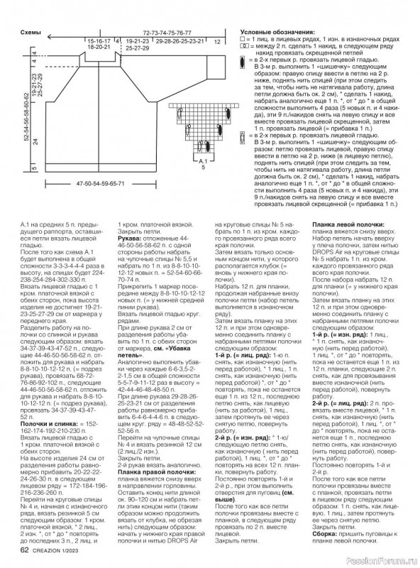 Вязаные модели в журнале «Creazion №1 2023»