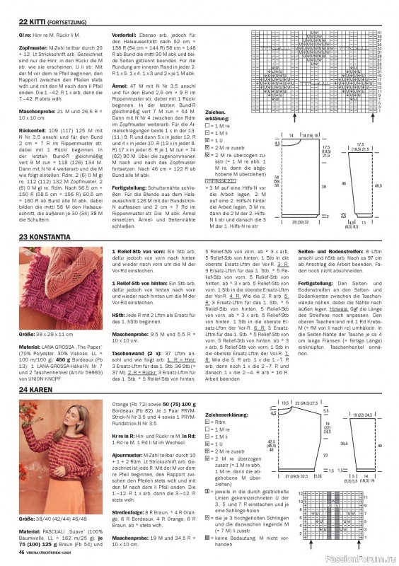 Вязаные модели в журнале «Verena Stricktrends №1 2024»