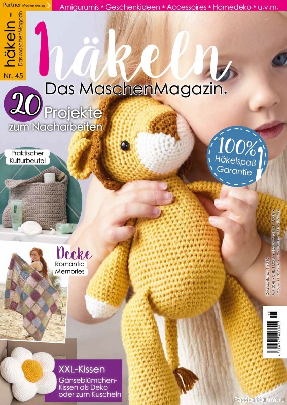 Вязаные проекты в журнале «Hakeln das MaschenMagazin №45 2024»