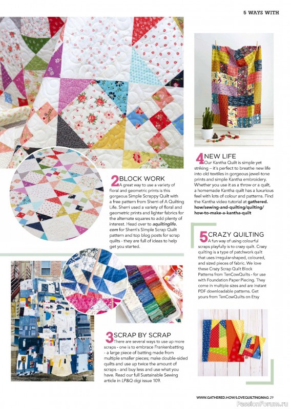 Коллекция проектов для рукодельниц в журнале «Love Patchwork & Quilting №145 2024»