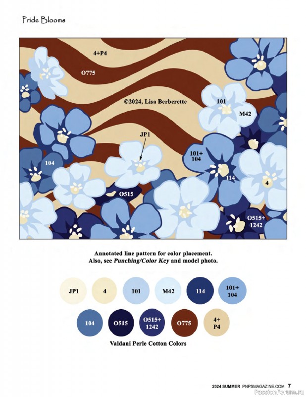 Коллекция вышивки в журнале «Punch Needle & Primitive Stitcher - Summer 2024»