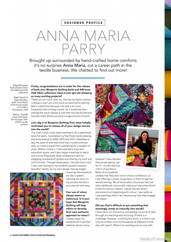 Коллекция проектов для рукодельниц в журнале «Love Patchwork & Quilting №145 2024»