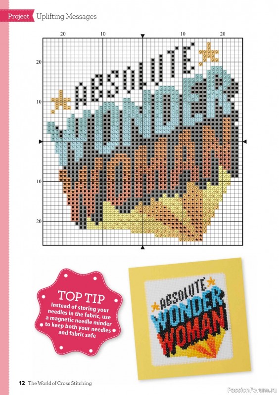 Коллекция вышивки в журнале «The World of Cross Stitching №341 2023»