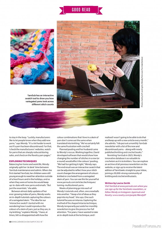 Вязаные проекты крючком в журнале «Simply Crochet №161 2025»