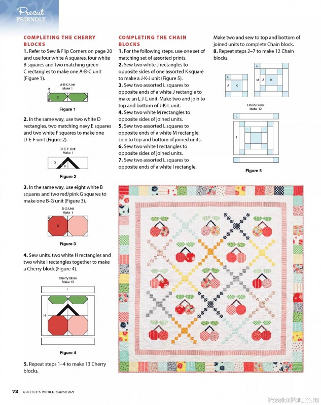 Коллекция проектов для рукодельниц в журнале «Quilter’s World - Summer 2025»