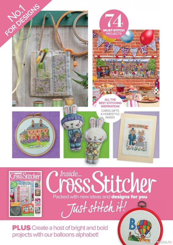 Коллекция вышивки в журнале «CrossStitcher №396 2023»