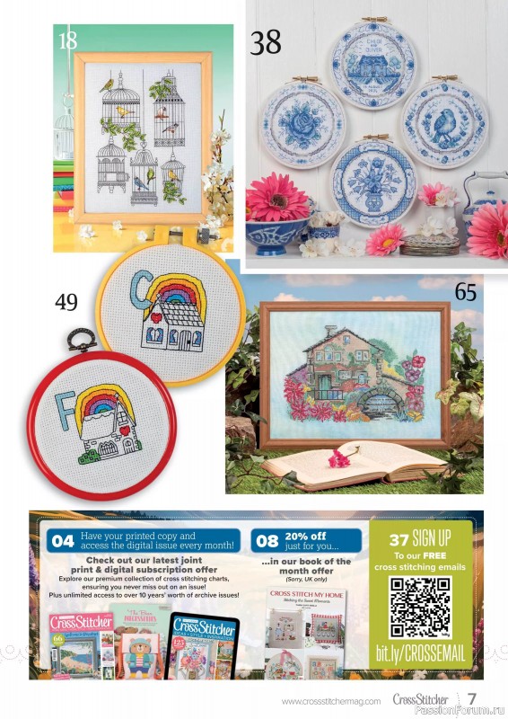 Коллекция вышивки в журнале «CrossStitcher №412 2024»