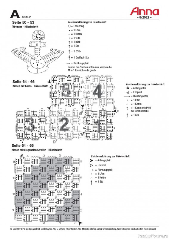 Коллекция проектов для рукодельниц в журнале «Anna №8 2022 Germany»