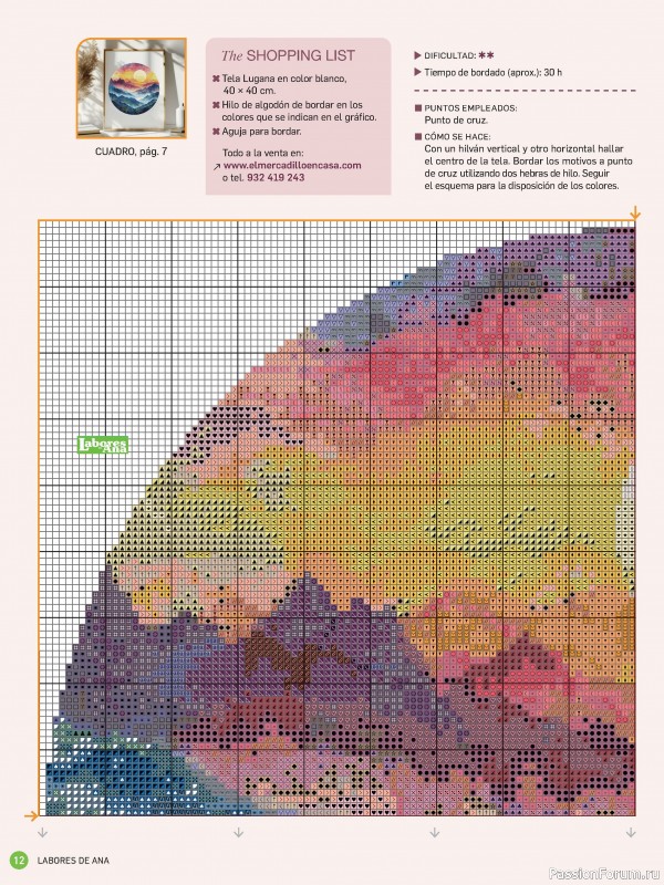Коллекция вышивки в журнале «Labores de Ana №290 2024»