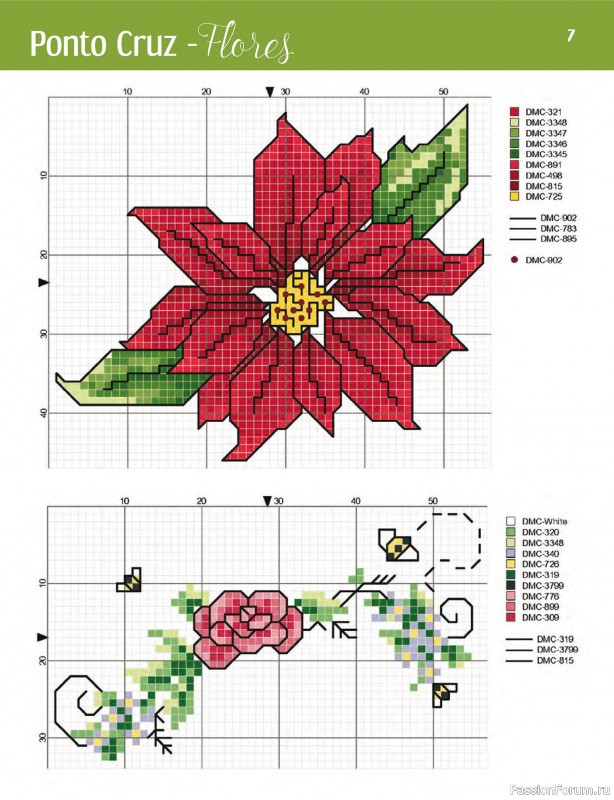 Коллекция вышивки в журнале «Ponto Cruz Flores - Outubro 2024»