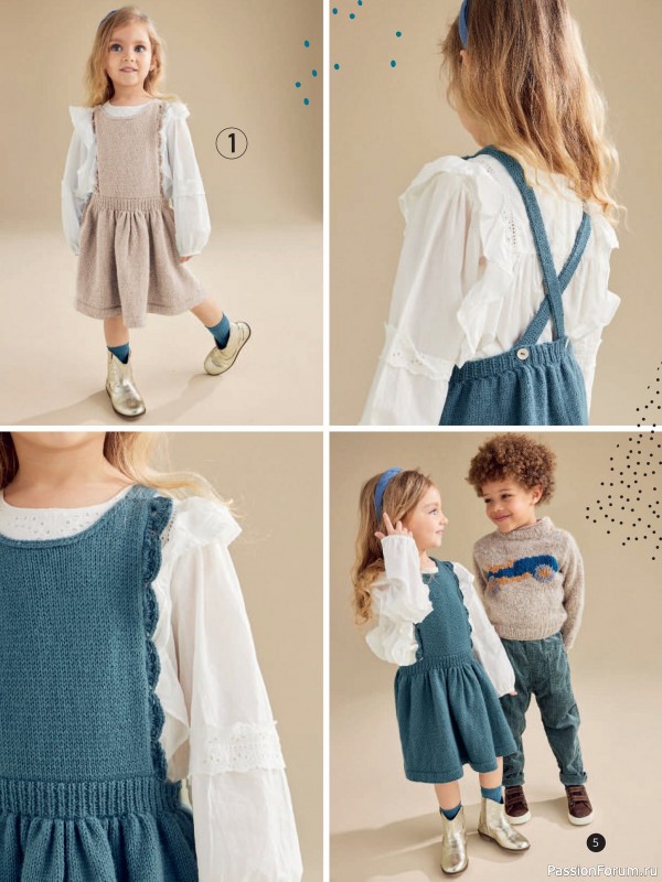 Вязаные модели для детей в журнале «Kinder Maschenmode №3 2025»