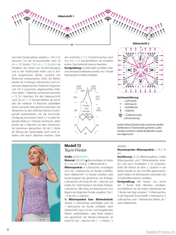 Вязаные модели в журнале «Meine Hakelmode Sonderheft MH051 2024»