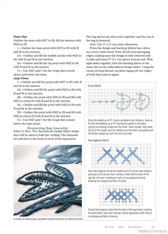 Коллекция проектов для рукодельниц в журнале «PieceWork Vol.XXX №4 Winter 2022»