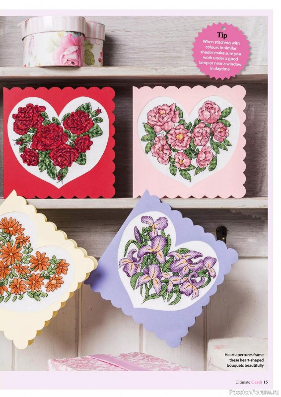 Коллекция вышивки в журнале «Ultimate CrossStitch Cards №58 2025»
