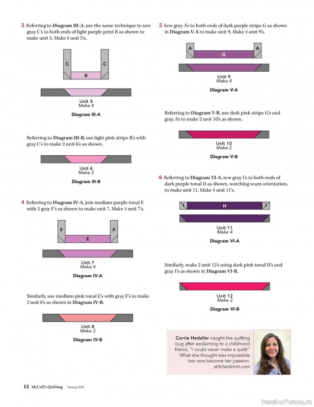 Коллекция проектов для рукодельниц в журнале «McCalls Quilting - Spring 2025»