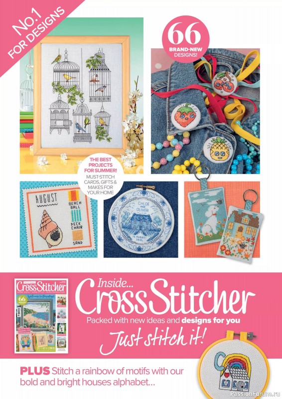 Коллекция вышивки в журнале «CrossStitcher №412 2024»