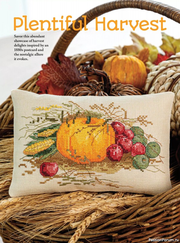 Коллекция вышивки в журнале «Just CrossStitch - Autumn 2024»