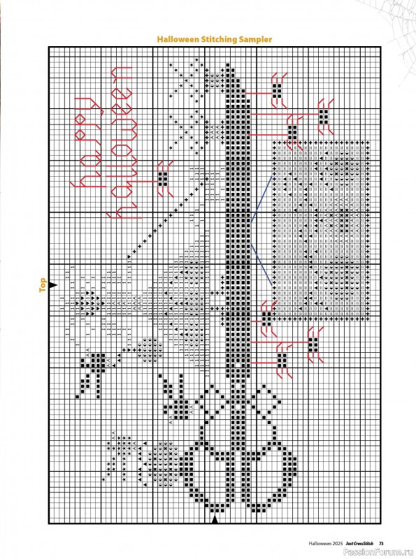 Коллекция вышивки в журнале «Just CrossStitch - Halloween 2025»