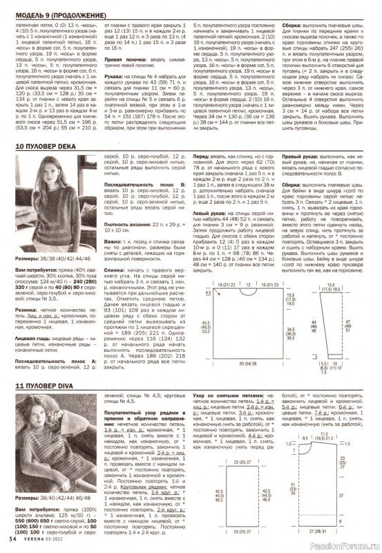 Вязаные модели в журнале «Verena №3 2022»