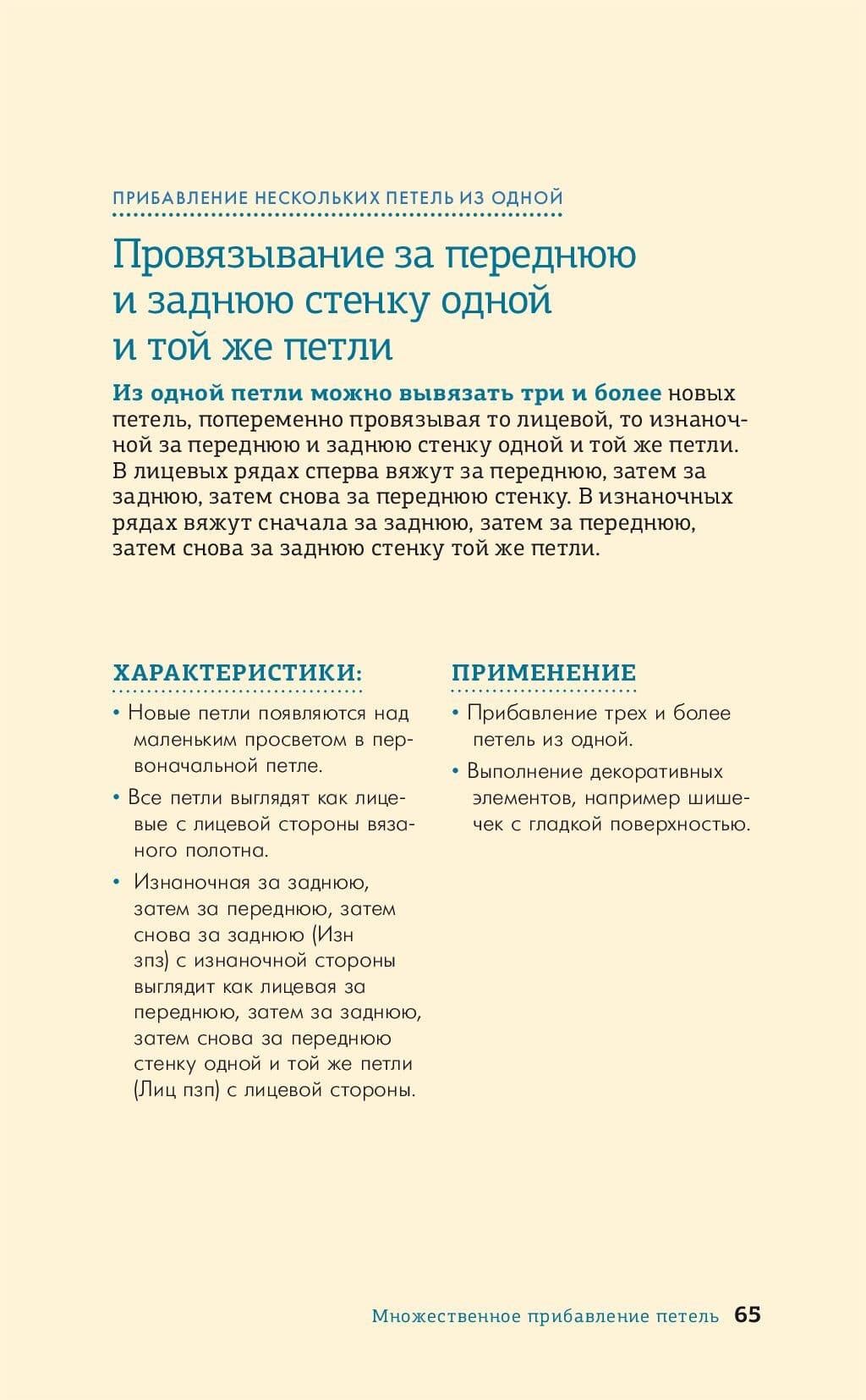 Методы прибавок и убавок вязаного полотна.