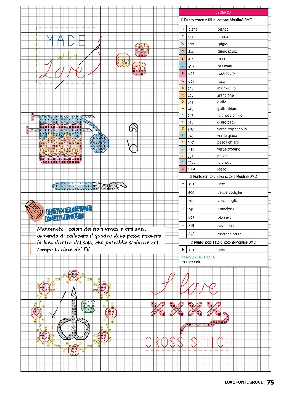 Красивые проекты вышивки крестом в журнале "I Love Punto Croce №15 2022"