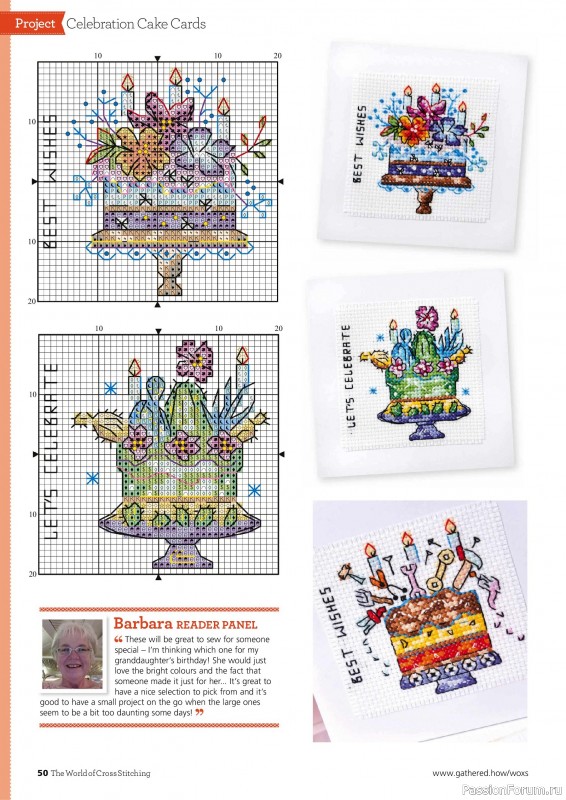 Коллекция вышивки в журнале «The World of Cross Stitching №357 2025»