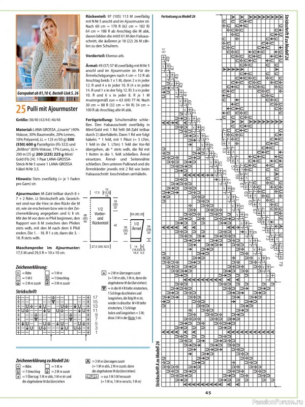 Вязаные модели в журнале «Sabrina №5 2024 Germany»