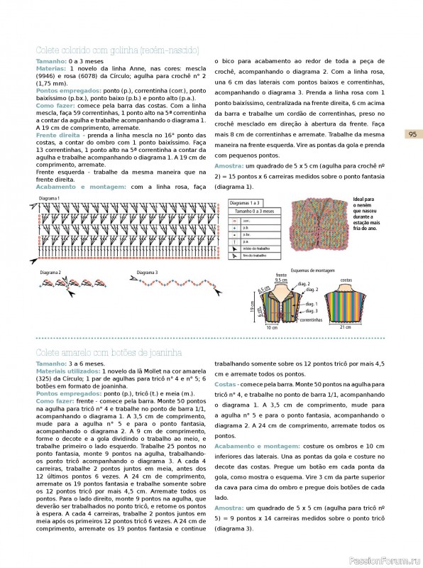 Вязаные проекты крючком в журнале «Guia de Artesanato - Trico - Fevereiro 2025»