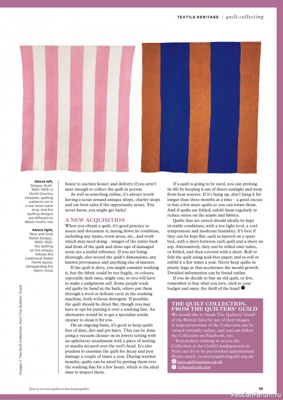 Коллекция проектов для рукодельниц в журнале «Todays Quilter №128 2025»