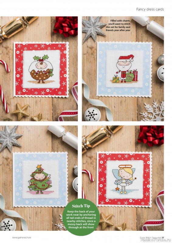 Коллекция вышивки в журнале «Cross Stitch Favourites - The Cards 2024»