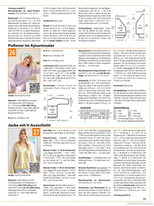 Вязаные модели в журнале «Sabrina №8 2025 German»