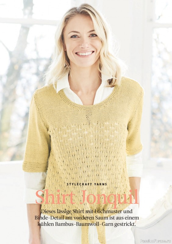 Вязаные проекты спицами в журнале «The Knitter №76 2025 Germany»