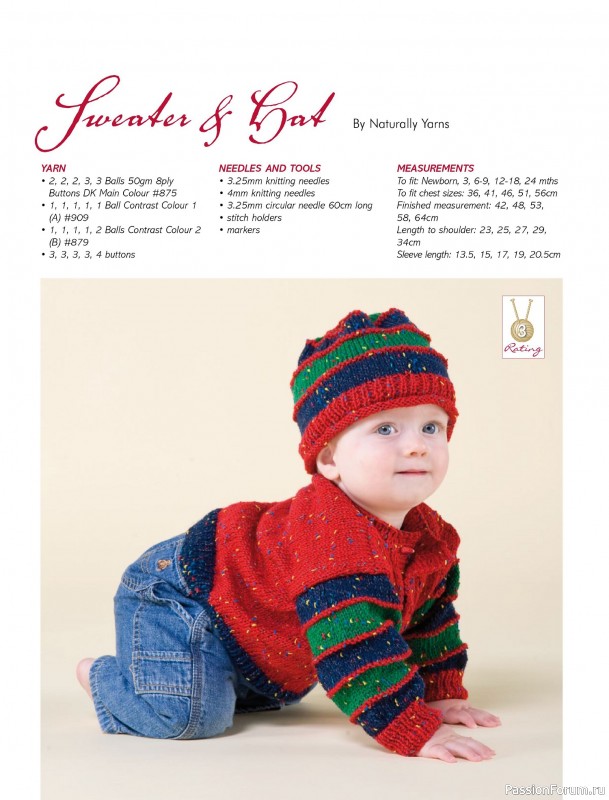 Вязаные модели для детей в журнале «Knitting Baby & Beyond №5 2024»