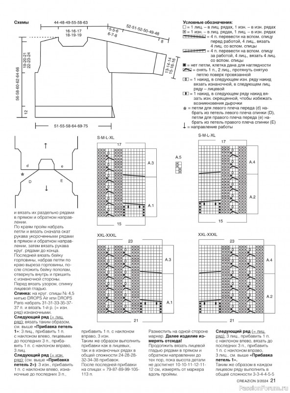 Вязаные модели в журнале «Creazion №3 2024»