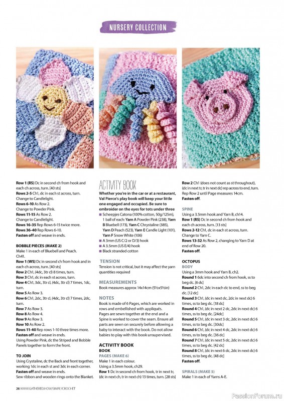 Вязаные проекты крючком в журнале «Simply Crochet №149 2024»