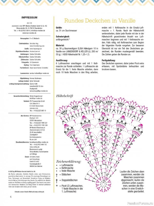 Вязаные проекты крючком в журнале «Dekoratives Hakeln №172 2023»