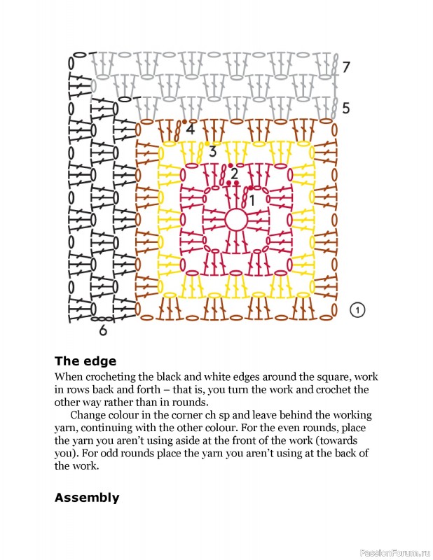 Вязаные проекты в книге «Crochet Squares»