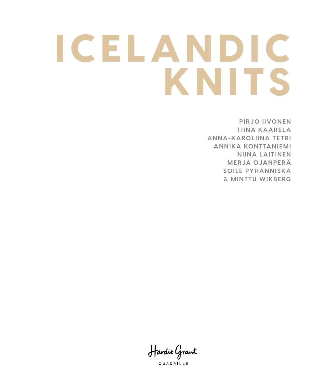 Коллекция вязаных моделей в книге «Icelandic Knits»