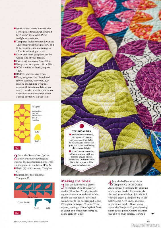 Коллекция проектов для рукодельниц в журнале «Todays Quilter №127 2025»