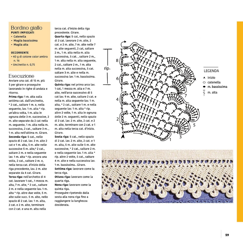 Занавески, бордюры, салфетки, сумки, пледы крючком в журнале "Motivi all Uncinetto Manuale" №3 2021