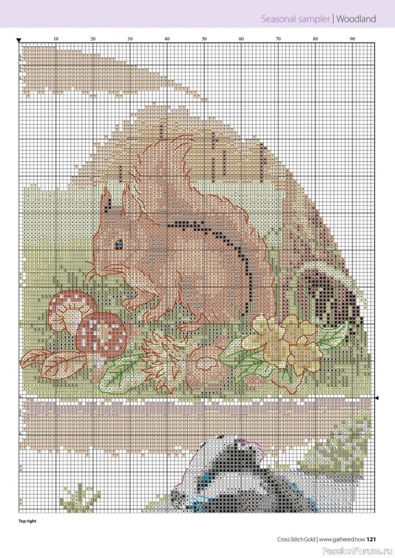 Коллекция вышивки в журнале «Cross Stitch Gold - Animal Collection 2023»